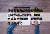九游体育下载-丹佛掘金内部会议纪要流出：转会期队长鼓劲，NBA季后赛使命明确，数据趋势出现新变化的简单介绍